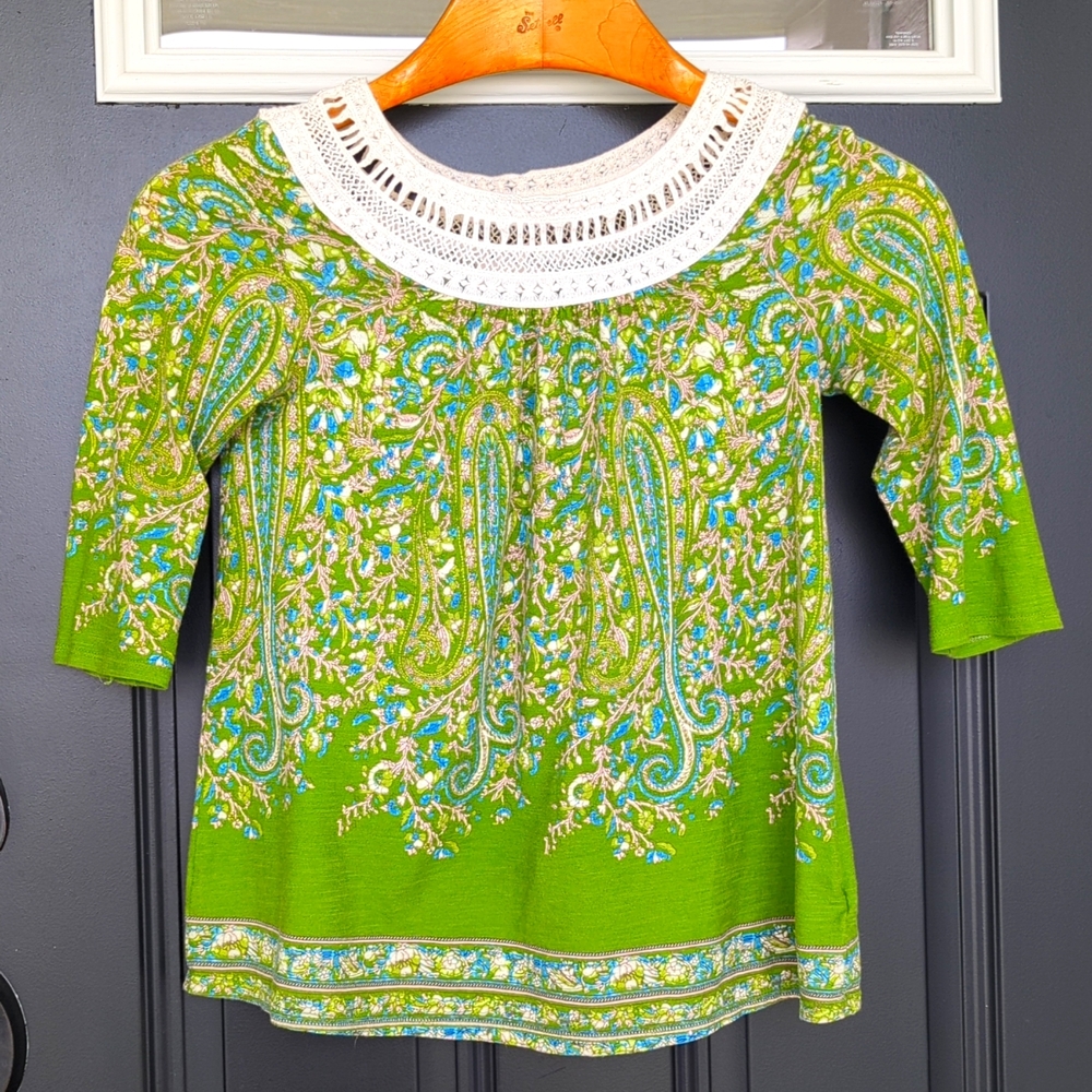 Anthropologie Meadow Rue Earthly Delights top size small